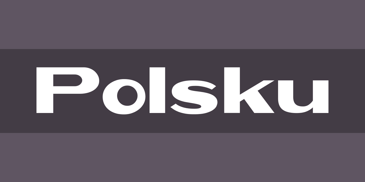 Schriftart Polsku
